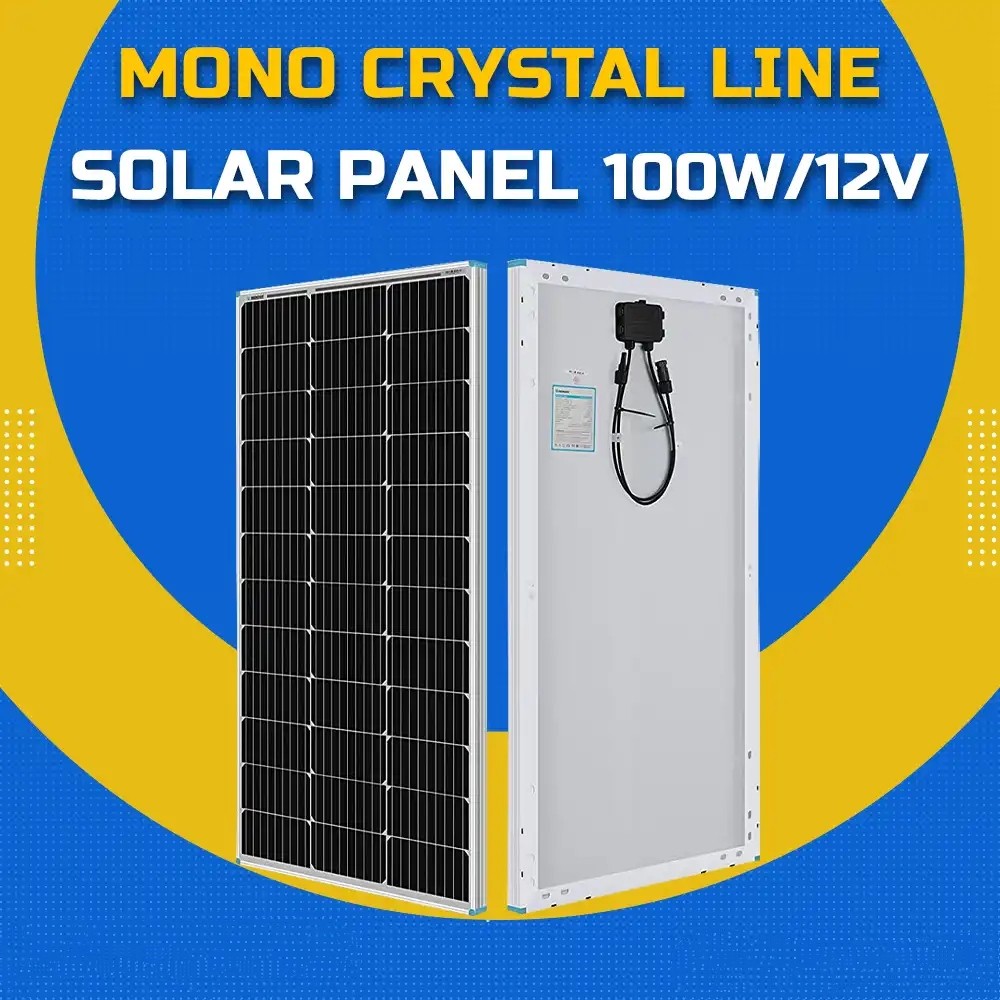 100 Watt 12 Volt Monocrystalline Solar Panel