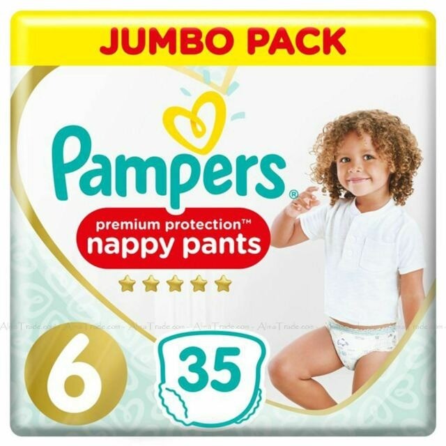 Pampers Premium Protection 6 Nappy Pants 35 Pcs Jumbo Pack