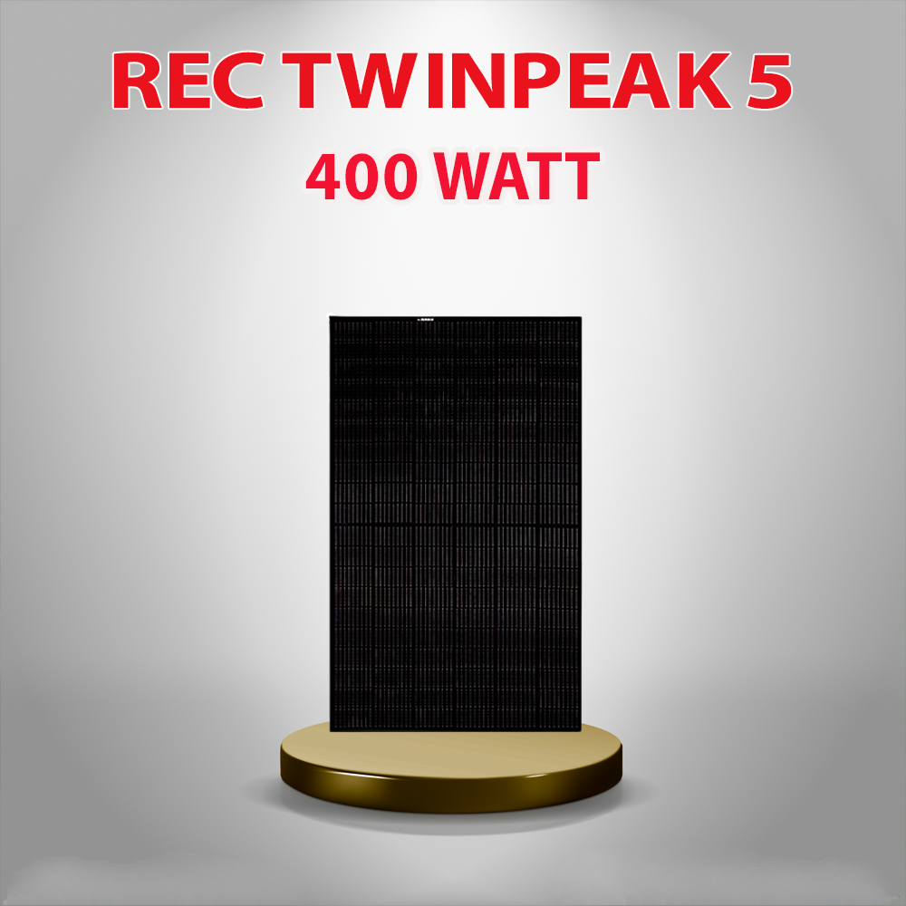 REC TwinPeak 5 Series 400 Watt All Black Solar Panel